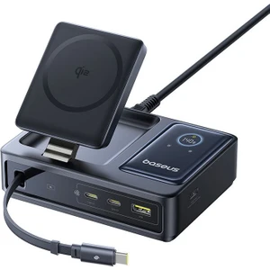 Nomos 5in1 Qi2 140W Masaüstü Şarj Cihazı siyah