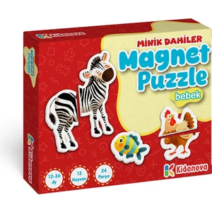 Minik Dahiler: Ilk Magnet Puzzle Bebek - Sevimli Hayvanlar (1-3 Yaş)