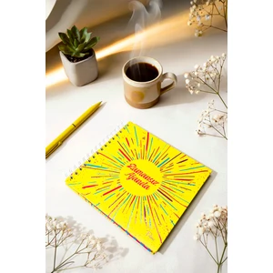 Neon Sarı Zamansız Ajanda