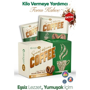 Collagen Life Hindiba, Kollajen, Garsinya ve Çörek Otu Içeren Detox Kahve 20 Saşe