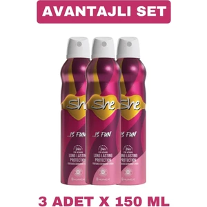 Fun Bayan Deodorantı 150ML X3
