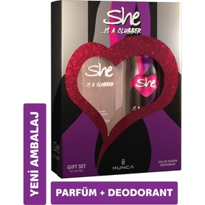 SHE Clubber Kadın Parfüm Seti 50 ml EDT + 150 ml Deodorant