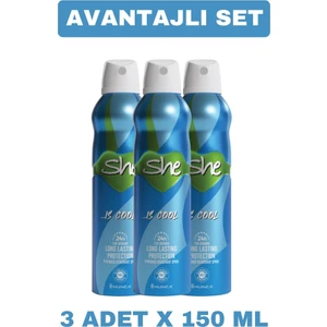 Deodorant For Women Is Cool 150ML x 3 Adet
