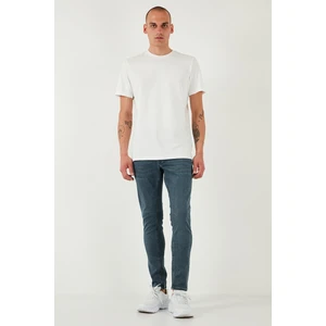 Streç Pamuklu Slim Fit Normal Bel Dar Paça Jeans Erkek Kot Pantolon 1124S73NAPOLI