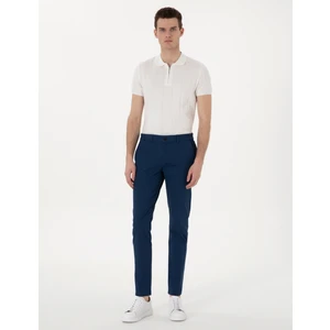 Pierre Cardin Erkek İndigo Slim Fit Beli Lastikli Kanvas Pantolon 50308111-VR028