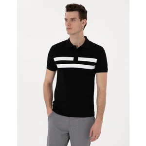 Pierre Cardin Erkek Siyah Slim Fit Tişört 50310154-VR046