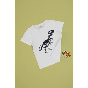 U.S. Polo Assn. Erkek Çocuk Beyaz Tişört 50307200-VR013