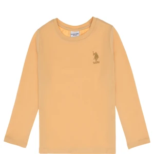 U.S. Polo Assn. Kız Çocuk Bej Tişört Basic 50313123-VR011