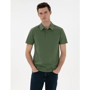 Pierre Cardin Erkek Haki Slim Fit Polo Yaka Tişört 50307581-VR027