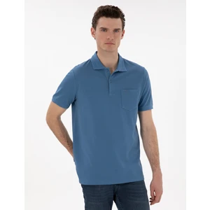 Pierre Cardin Erkek Koyu Mavi Regular Fit %100 Pamuk Polo Yaka Basic Tişört 50306552-VR032