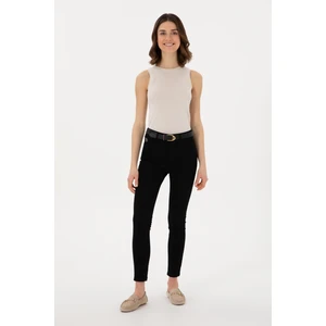 U.s. Polo Assn. Kadın Siyah Pantolon (Kanvas-Chino) 50309087-VR046
