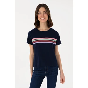 U.S. Polo Assn. Kadın Lacivert Tişört 50308639-VR033