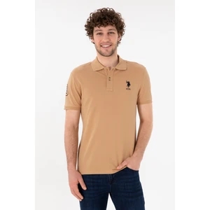 U.S. Polo Assn. Erkek Camel Tişört Basic 50305929-VR015