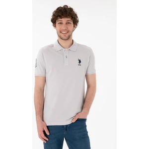 U.S. Polo Assn. Erkek Açık Gri Tişört Basic 50305929-VR001