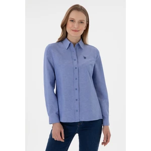 U.s. Polo Assn. Kadın Saks Gömlek Basic 50307726-VR045