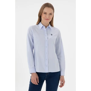 U.s. Polo Assn. Kadın Açık Mavi Gömlek Basic 50307726-VR003