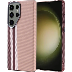 Galaxy S25 Ultra Kılıf Magsafe Şarj Özellikli Karbon Fiber Görünümlü Zore Nekst Kapak - Gold