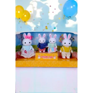 Hak-İş Oyuncak Mini Tavşan Ailesi 4 Lü
