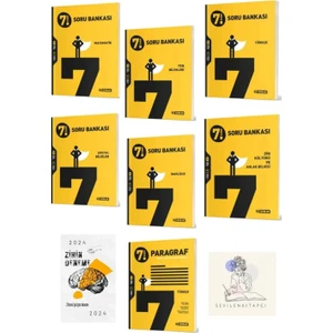 Hız Yayınları  7.sınıf Tüm Dersler Soru Bankası 7 Kitap Set +Zihin DENEME-SK259