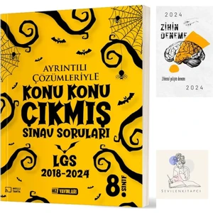Hız  8.sınıf 2018-2024 Lgs Konu Konu Çıkmış Sorular+Zihin DENEME-SK151