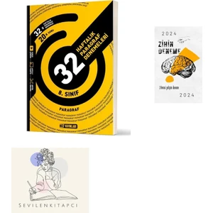 Hız Yayınları  8.sınıf Paragraf Haftalık  Deneme +Zihin DENEME-SK410
