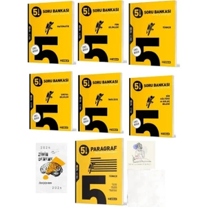 Hız Yayınları 5.sınıf Tüm Dersler Soru Bankası 7 Kitap Set +Zihin DENEME-SK202
