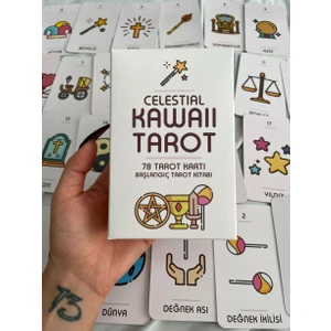 Planet Butik Celestial Kawaii Tarot Kartları ve Başlangıç Tarot Kitabı