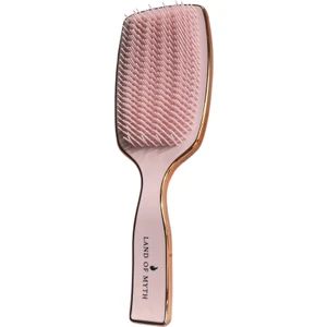 Land of Myth LOM1261 Islak ve Kuru Saç Açma Tarama Fırçası Bronze Gold-Pembe