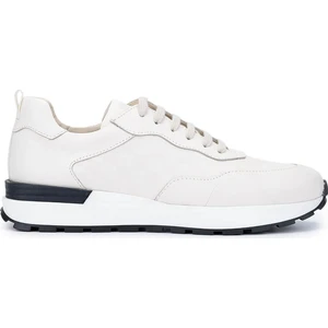 Tamer Tanca Erkek  Deri Fildişi Sneakers & Spor Ayakkabı 1093 1231 Erk Ayk Y25 Fıldısı