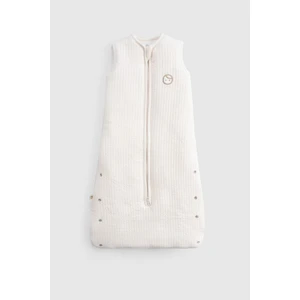 Elyaf Dolgulu Kapitone Ekru Uyku Tulumu 0-6 Ay