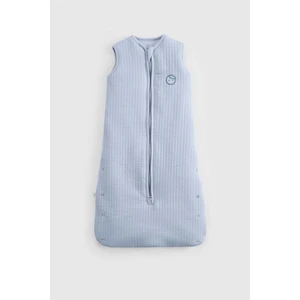 Elyaf Dolgulu Kapitone Mavi Uyku Tulumu 0-6 Ay