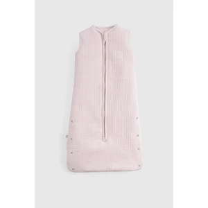 Elyaf Dolgulu Kapitone Pembe Uyku Tulumu 0-6 Ay