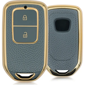 Rem Anahtar City Jazz 2 Buton Smart Nano Desenli Anahtar Kılıfı Mavi