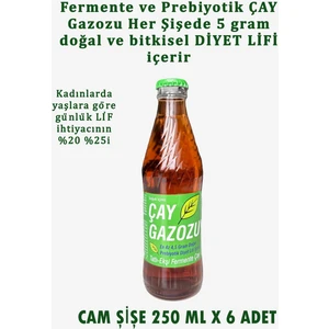Çay Gazozu - Cam Şişe 250 ml x 6 Adet
