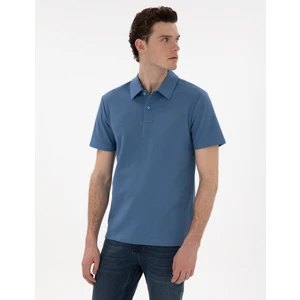 Pierre Cardin Erkek Mavi Slim Fit Polo Yaka Tişört 50307581-VR036