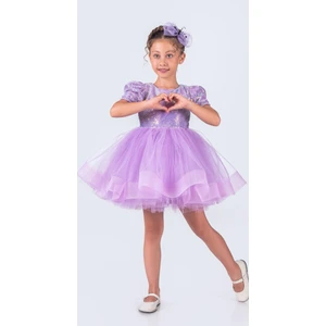 Perinin Dolabı Balerin Model Pullu Kız Çocuk Elbise