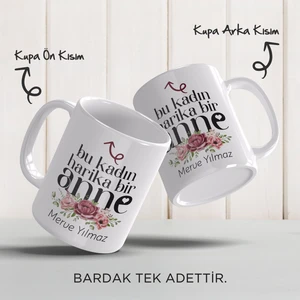 Yelkovan Tasarım Anneler Günü Hediyesi Kişiye Özel Porselen Kupa Bardak