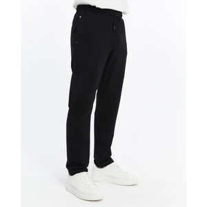 Erkek Siyah Cepli Klasik Paça Arka Cep Fermuarlı Eşofman ALT-P340