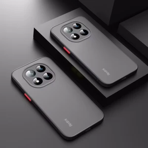 M.TK Moveteck Xiaomi Redmi Note 14 Pro 4g Kılıf Mat Parmak Izi Yapmaz Kamera Korumalı Renkli Tuşlu Buzlu Silikon Kapak