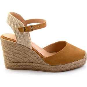 Taba  Kadın Dolgu Topuklu Ayakkabı K01718002302