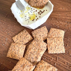 Glutensiz Chia& Keten Tohumlu Zeytinyağlı Kraker (85 Gr)(Glutensiz/laktozsuz/vegan)
