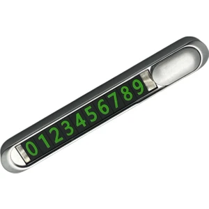 Araç Park Telefon Numaratörü Parkmatik %100 Metal Aç-Gizle Özellikli Fosforlu Torpido Üstüne Yapışan Otopark Irtibat No