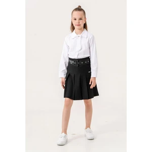 Kız Çocuk Kemerli Pileli Içi Şortlu Etek 6202