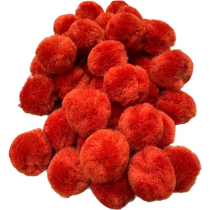 El Yapımı Merinos Yün Ponpon – 3 cm (25 Adet, Yumuşak & Doğal)