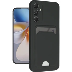 Samsung Galaxy A16 5g Uyumlu Arka Kamera Korumalı Kart Koyulabilen Silikon Kartlıklı Kılıf Kapak