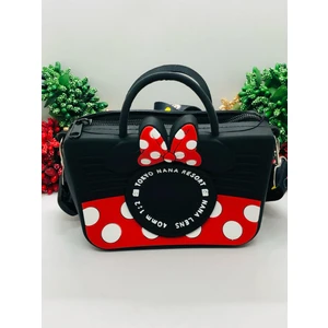 Mickey ve Minnie Mouse Figürlü Yumuşak Cüzdan Askılı Çanta