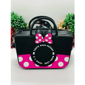 Mickey ve Minnie Mouse Figürlü Yumuşak Cüzdan Askılı Çanta