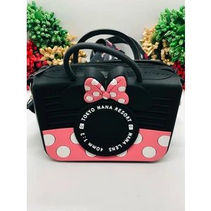 Mickey ve Minnie Mouse Figürlü Yumuşak Cüzdan Askılı Çanta