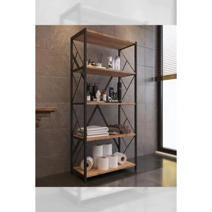 Mony Metal Banyo Rafı Ünite 5 Raflı Banyo Düzenleyici Raf Deterjan Havlu Rafı Havluluk 150 cm