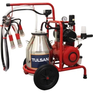 Tekli Kuru Tip Inek Sağma Makinası ( Aluminyum Kazan)